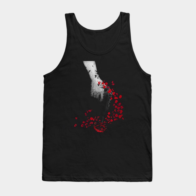 Rose&Gun Tank Top by stingi